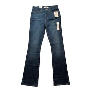 Levi Strauss Signature 2M Dark Wash Mid-Rise Bootcut W26 L32 New
